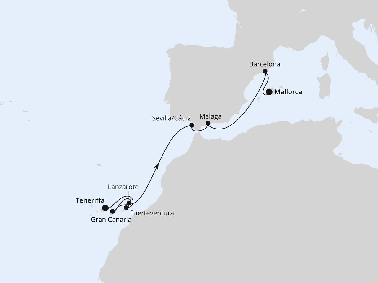 Kanaren & Andalusien ab Teneriffa 2
