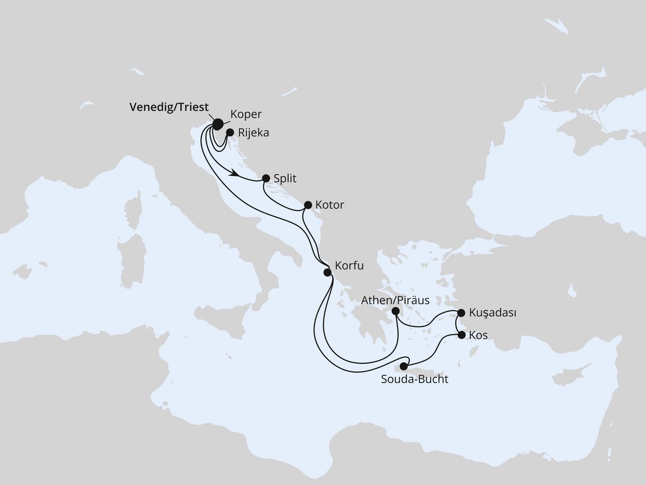 Adria & Griechenland ab Triest 1