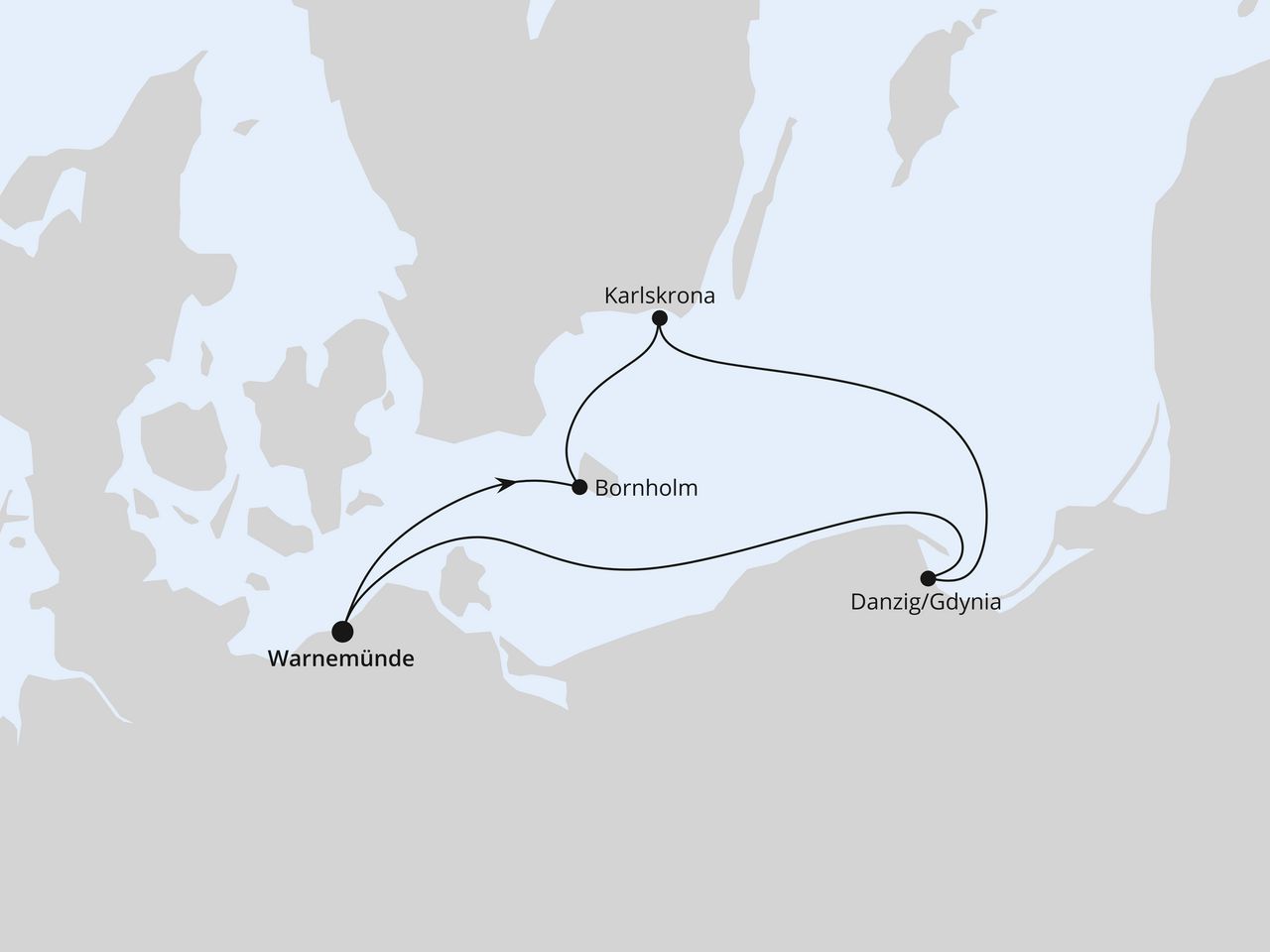 Kurzreise nach Danzig & Bornholm ab Warnemünde