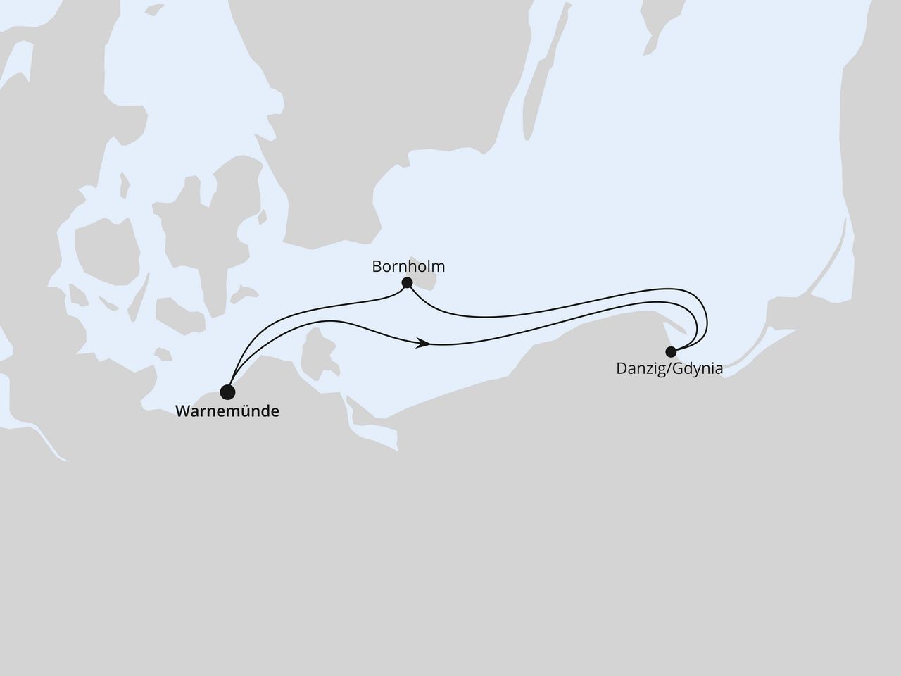 Kurzreise nach Danzig & Bornholm