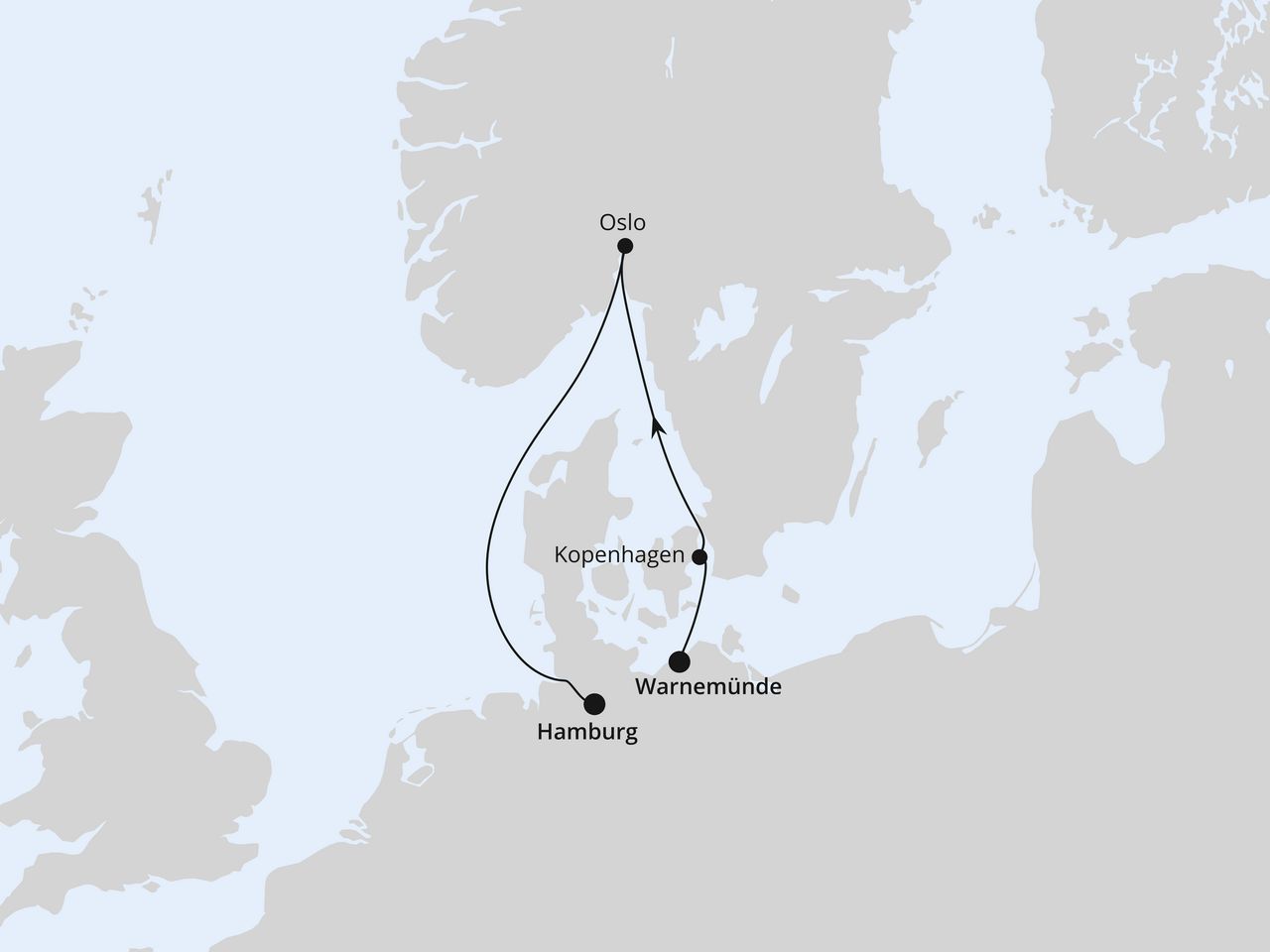 Kurzreise nach Oslo & Kopenhagen ab Warnemünde