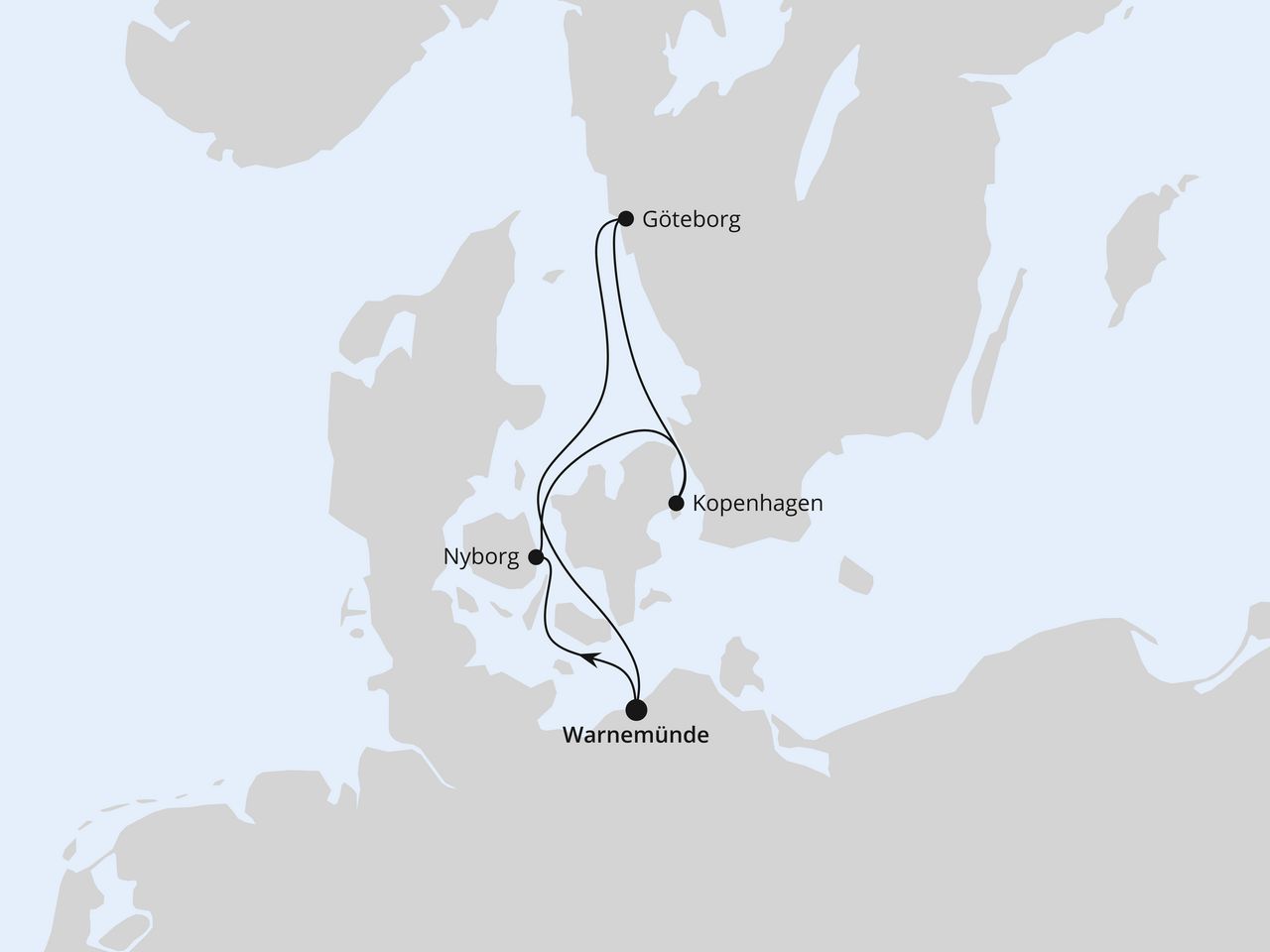 Kurzreise nach Skandinavien ab Warnemünde