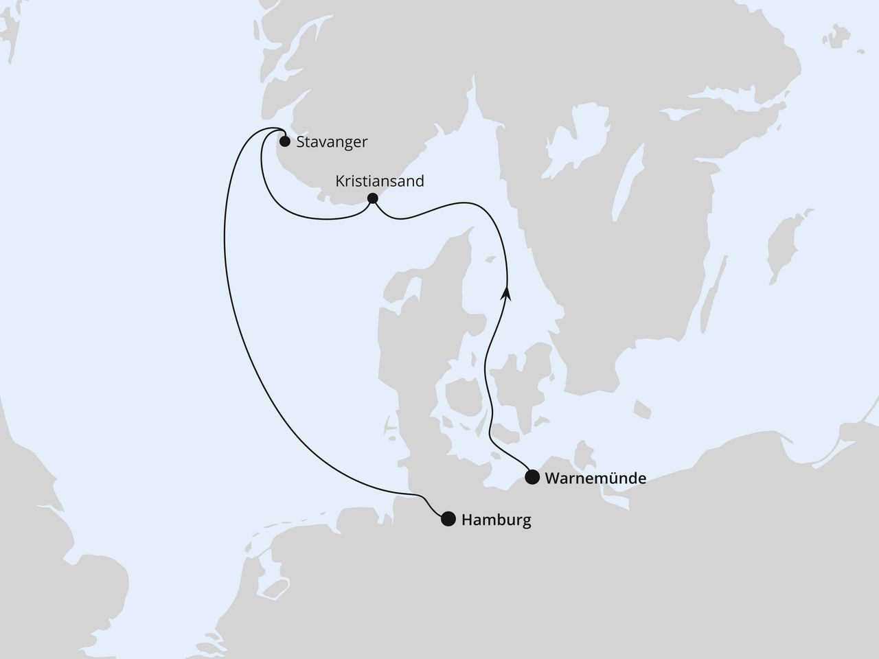 Kurzreise nach Norwegen ab Warnemünde