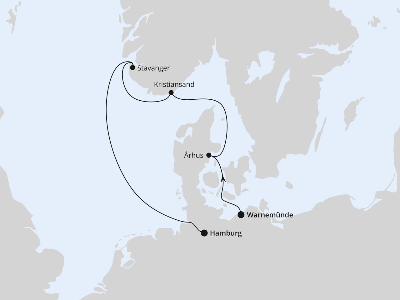 Kurzreise nach Norwegen ab Warnemünde
