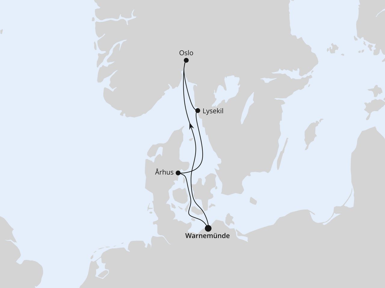 Kurzreise nach Skandinavien ab Warnemünde