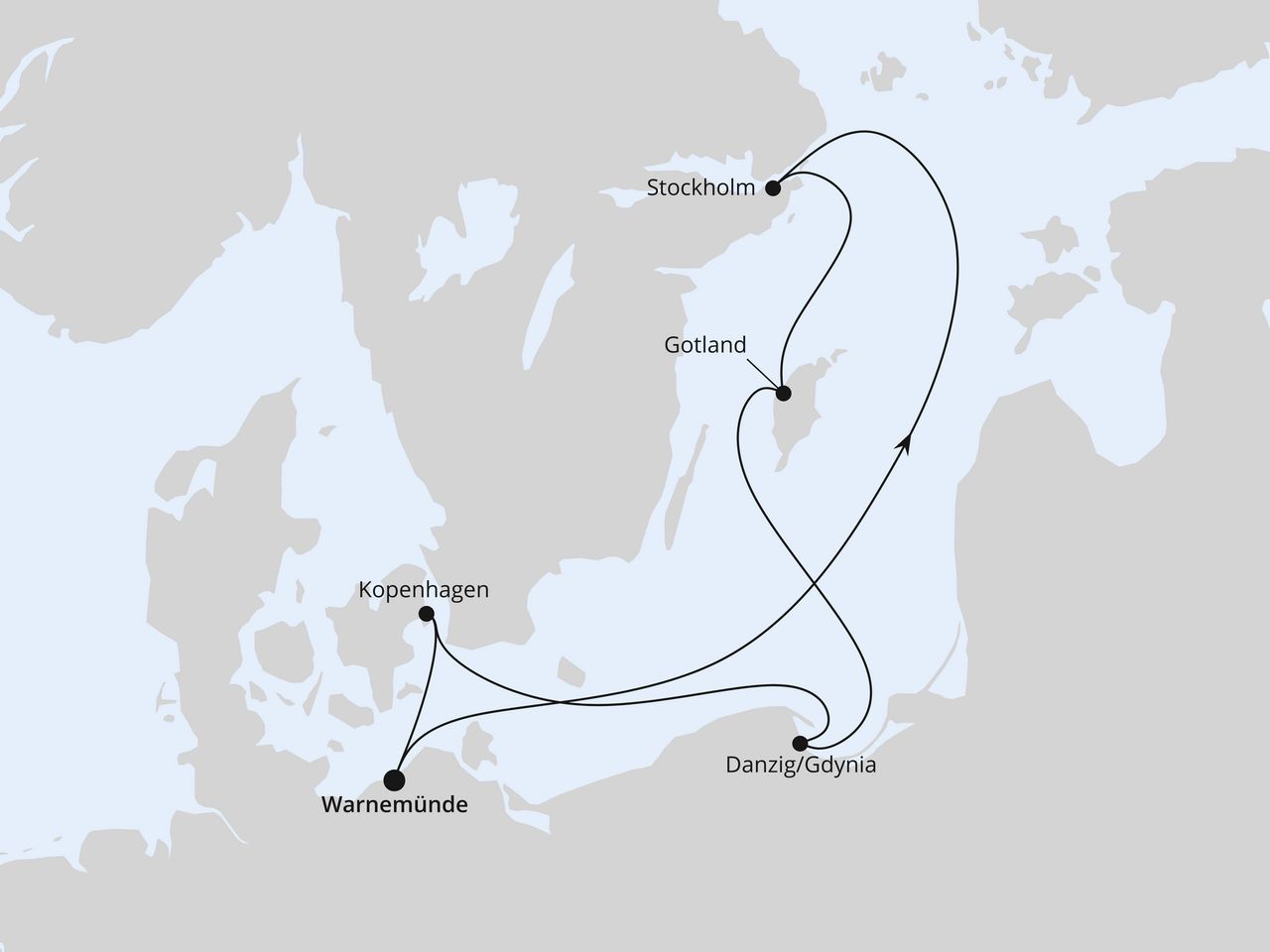 Schweden, Polen & Dänemark ab Warnemünde