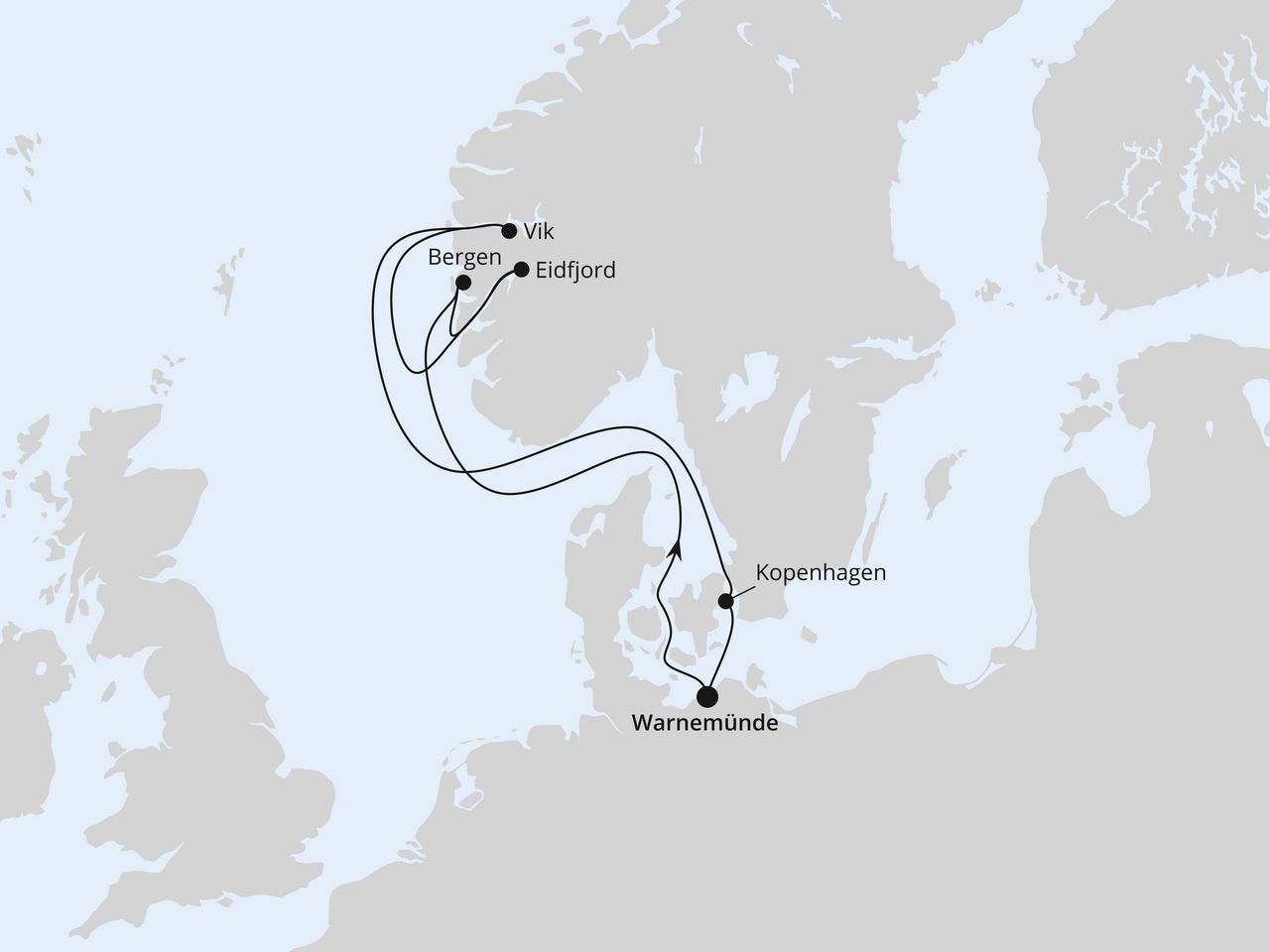 Norwegens Fjorde ab Warnemünde
