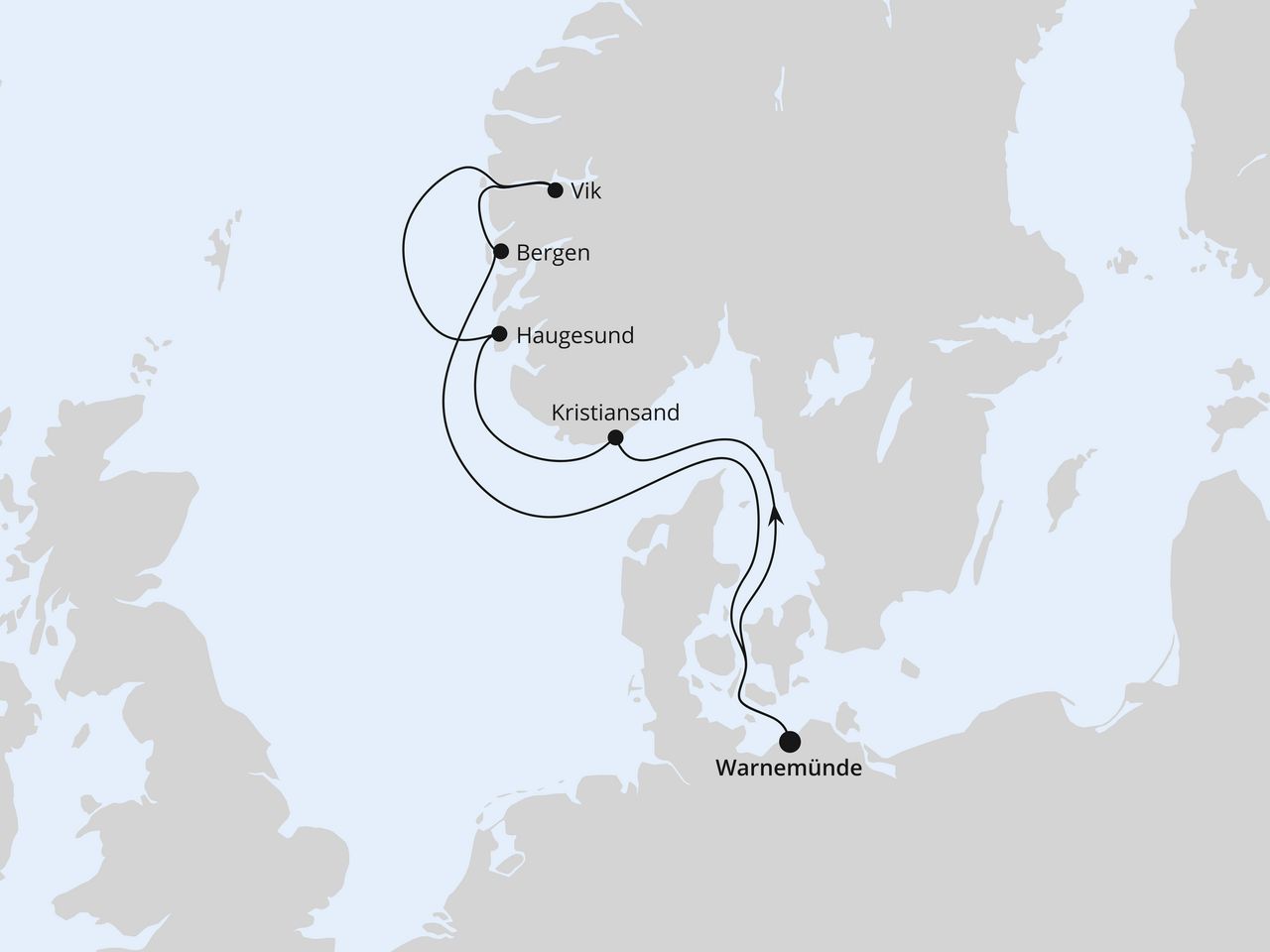 Norwegens Fjorde ab Warnemünde