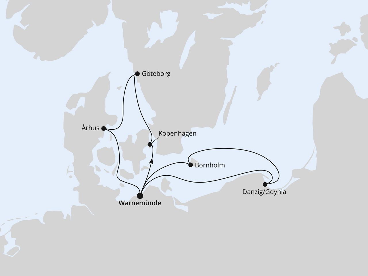 Dänemark mit Danzig & Göteborg