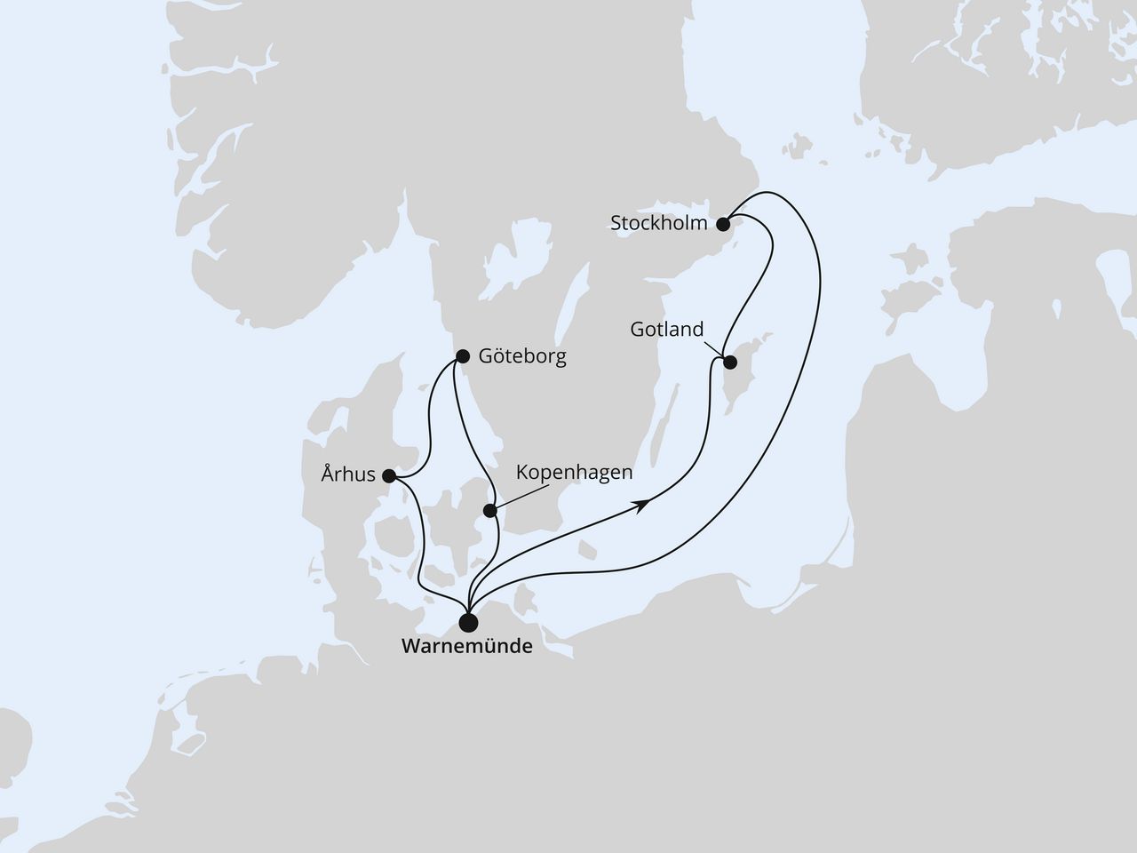 Schweden & Dänemark mit Stockholm ab Warnemünde