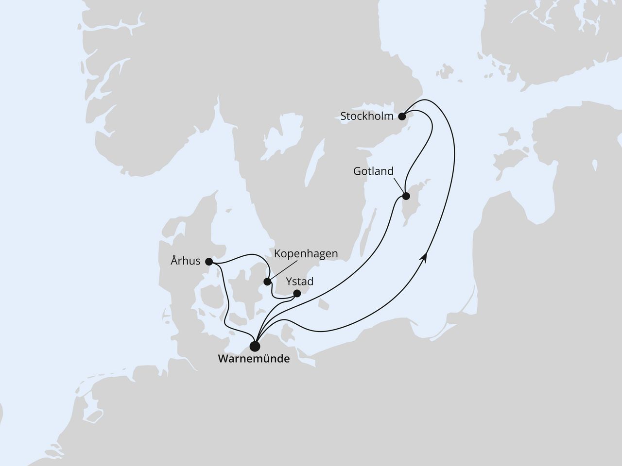 Schweden & Dänemark mit Stockholm ab Warnemünde 1