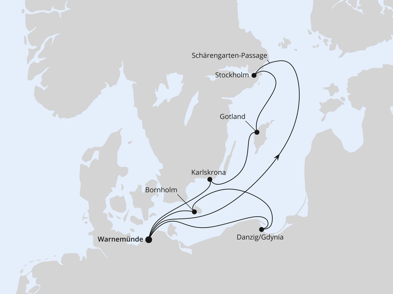 Schweden mit Danzig & Bornholm ab Warnemünde