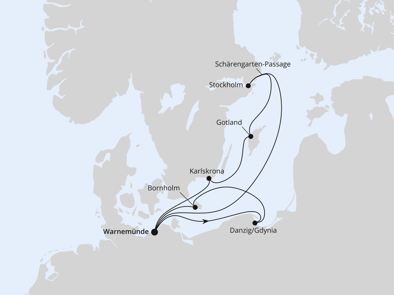 Schweden mit Danzig & Bornholm ab Warnemünde