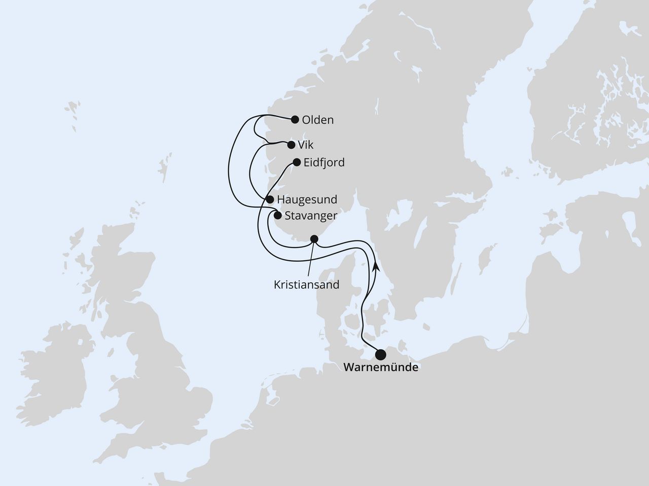 Norwegens Fjorde ab Warnemünde 2