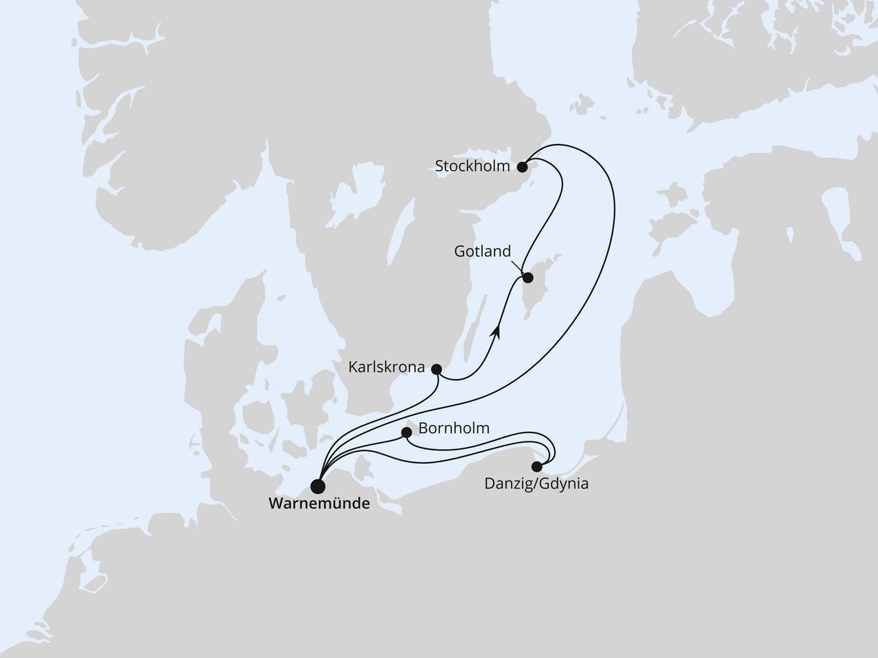 Schweden mit Danzig & Bornholm ab Warnemünde