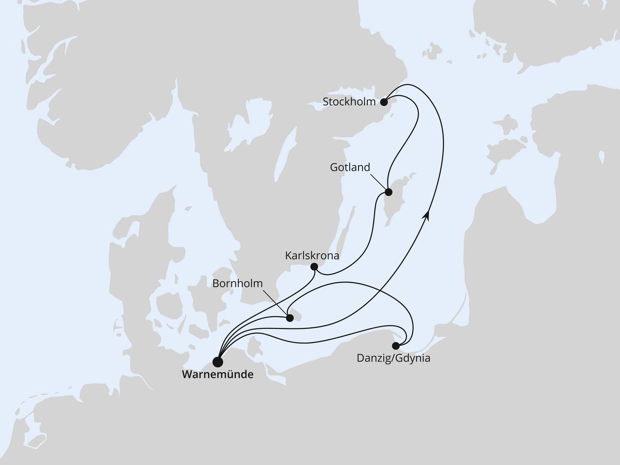 Schweden mit Danzig & Bornholm ab Warnemünde
