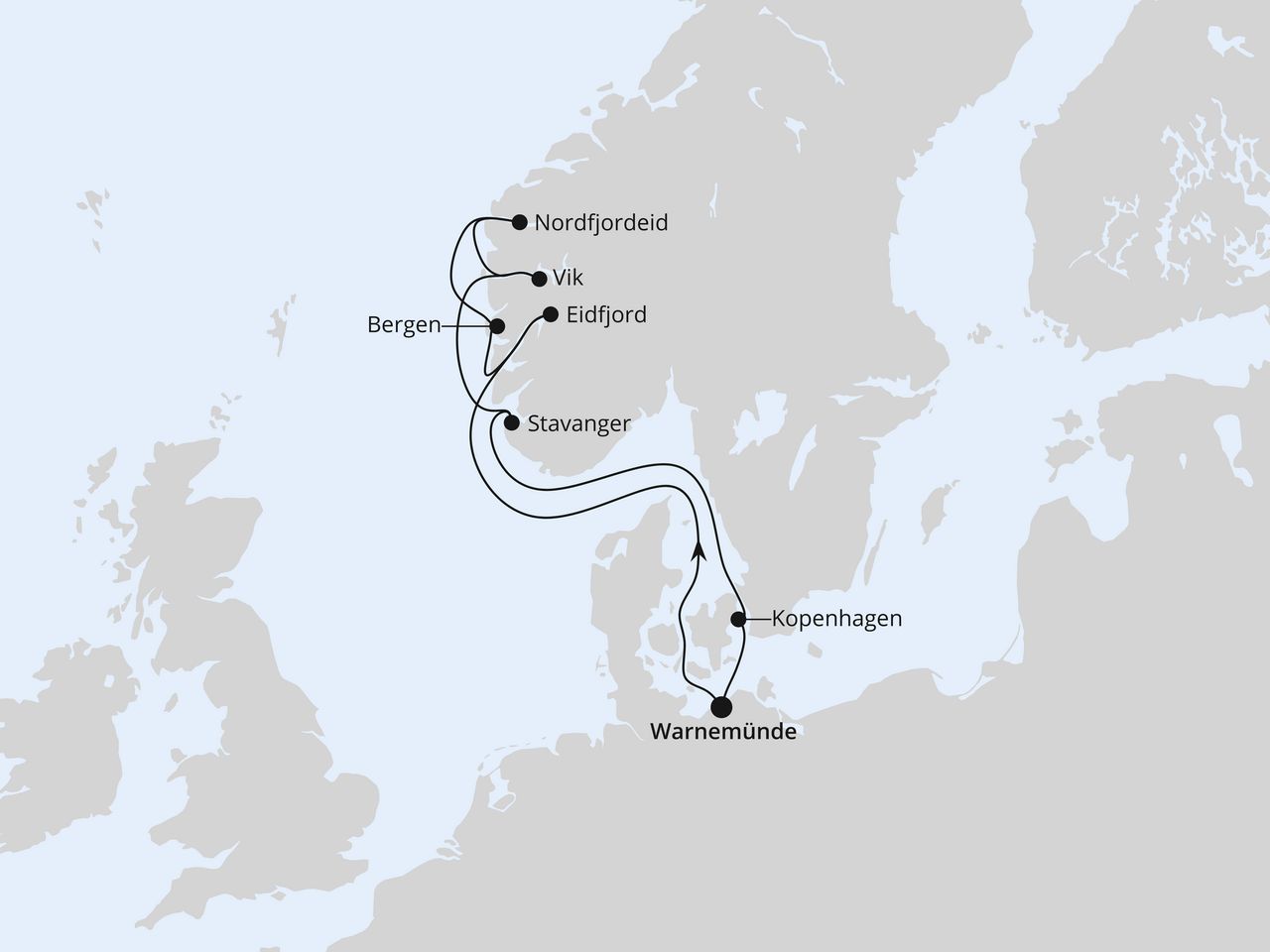 Norwegens Fjorde ab Warnemünde 2