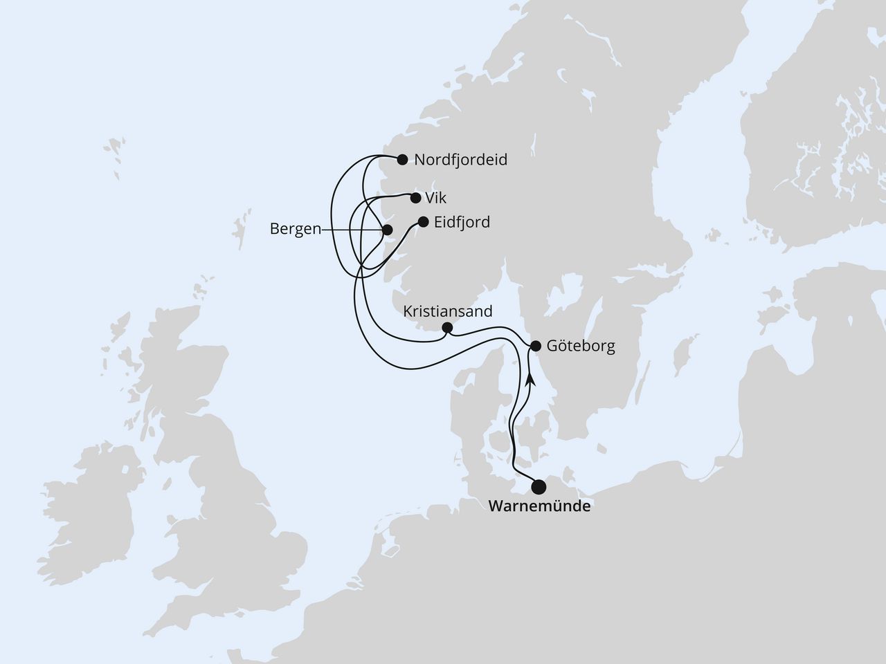 Norwegens Fjorde ab Warnemünde 2