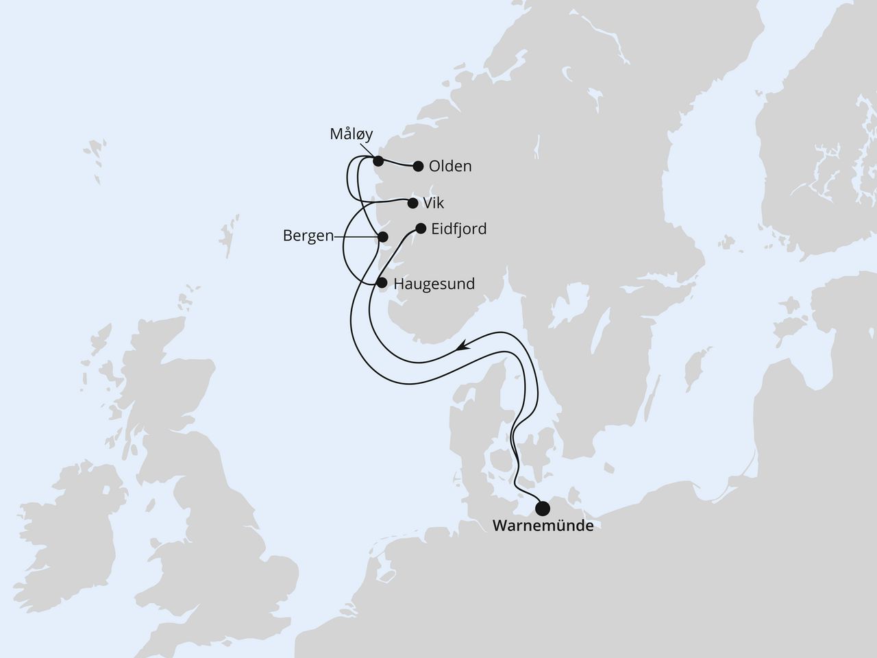 Norwegens Fjorde ab Warnemünde 2