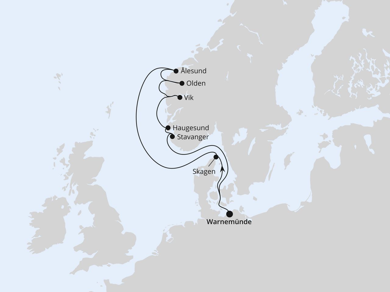 Norwegens Fjorde ab Warnemünde 2
