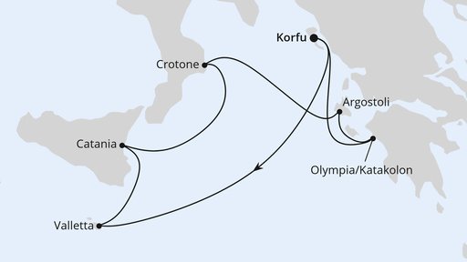 Mittelmeerinseln ab Korfu