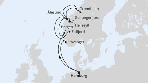 Norwegens Fjorde ab Hamburg 2