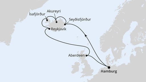 Island-Rundreise ab Hamburg