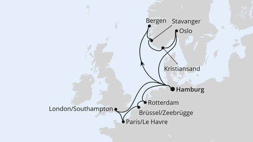 Metropolen & Südnorwegen ab Hamburg