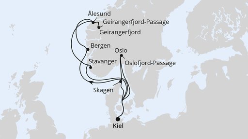 Norwegen & Dänemark ab Kiel 2