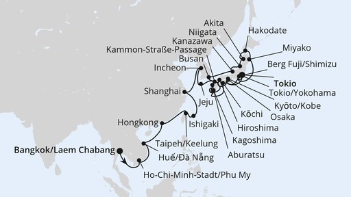 Weltenbummler von Bangkok nach Tokio