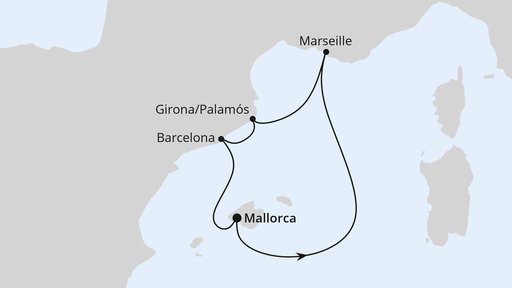 C?te Bleue und Costa Brava ab Mallorca