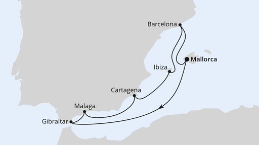 Mediterrane Schätze mit Gibraltar ab Mallorca