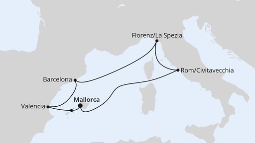 Weihnachtsreise nach Spanien und Italien ab Mallorca