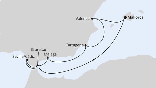 Silvesterreise nach Spanien und Gibraltar ab Mallorca