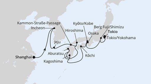 China, Südkorea & Japan zur Frühlingsblüte