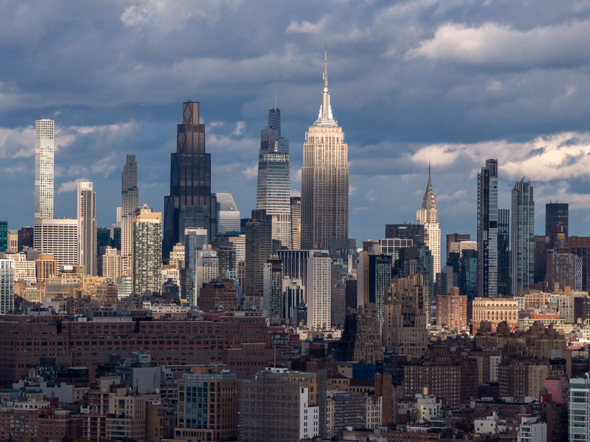 Blick auf die Skyline von New York
