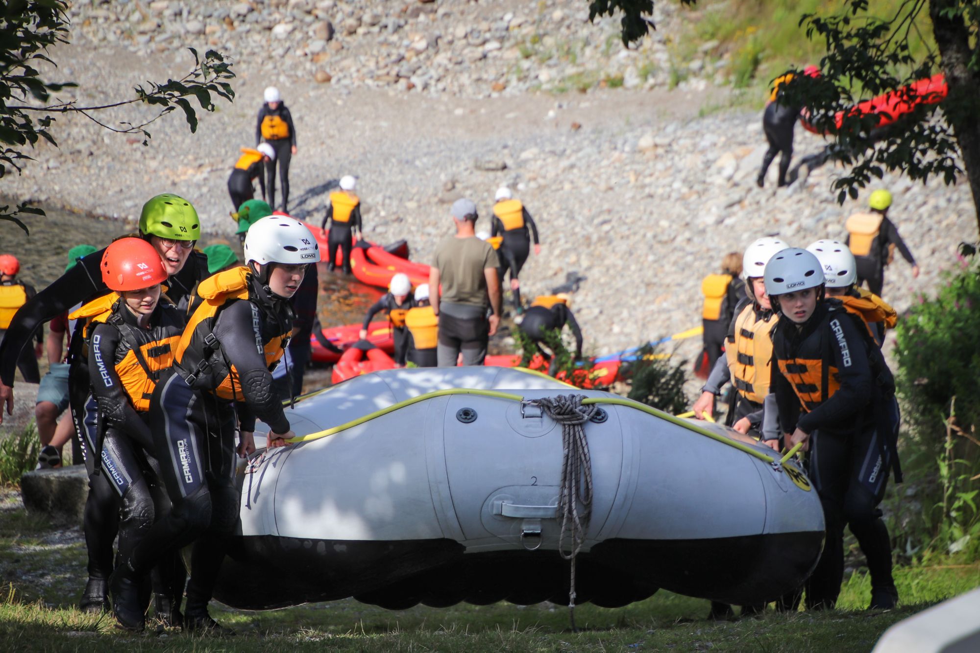 Rafting für Groß und Klein auf dem Vosso-Fluss