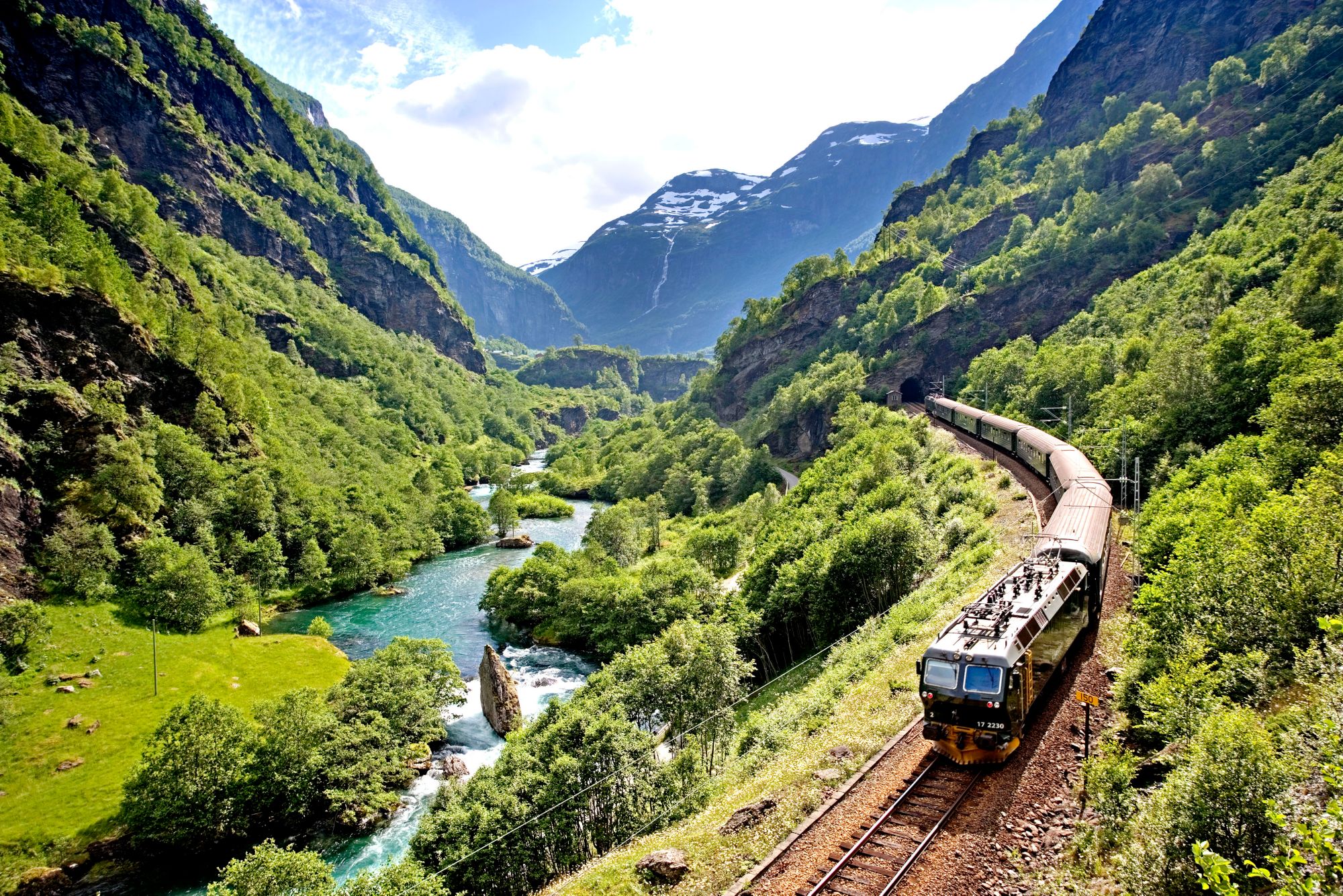 Flåm-Bahn und Waffeln
