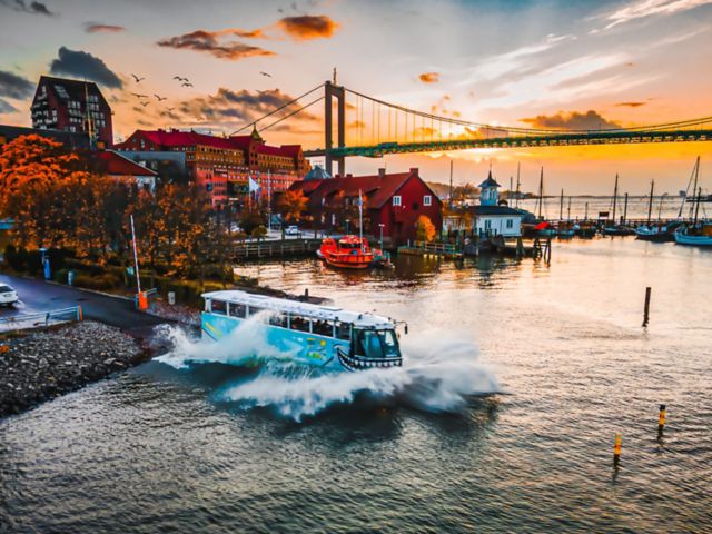 Zu Wasser und zu Land: Göteborg im Amphibienbus erleben