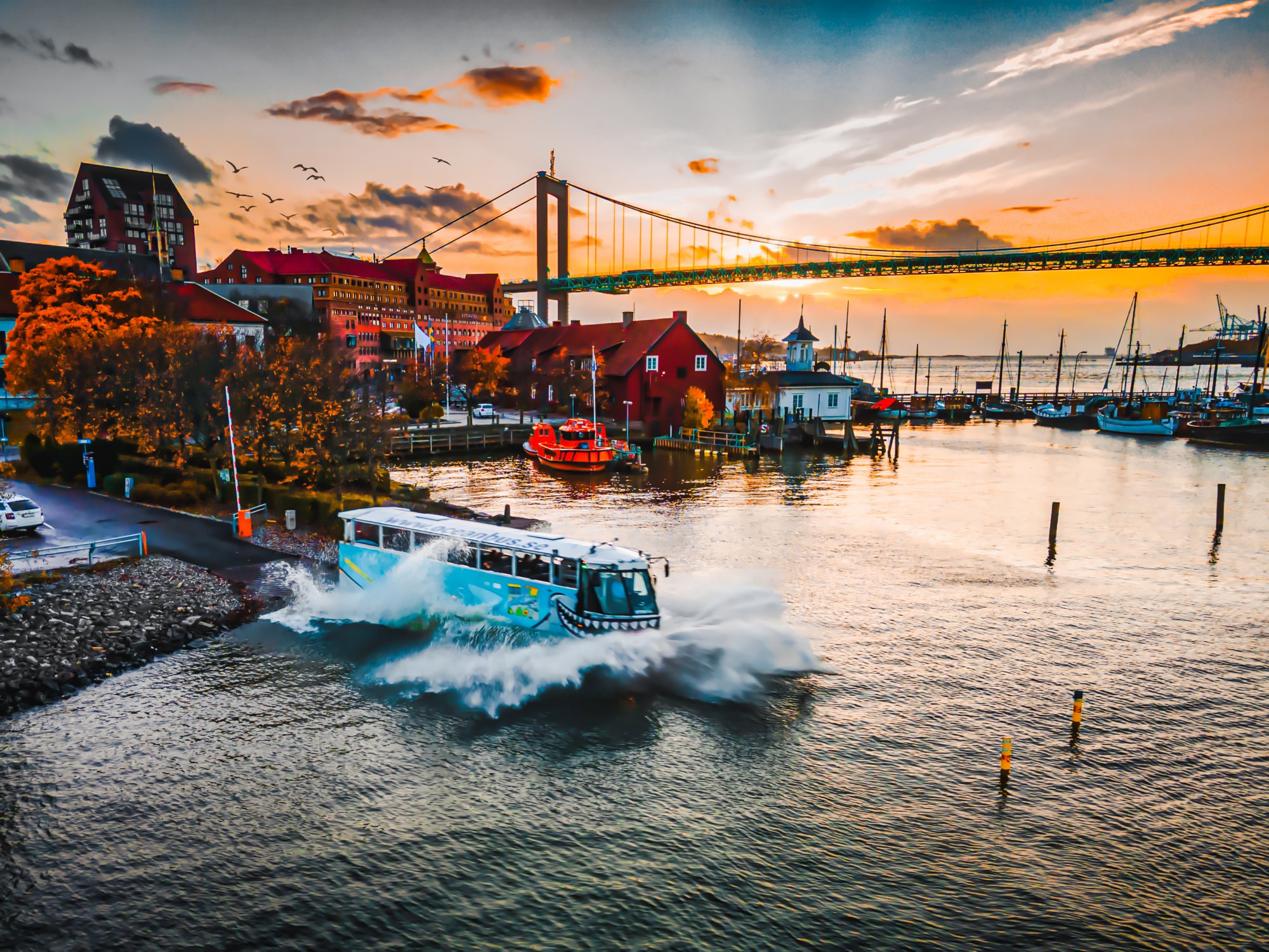 Zu Wasser und zu Land: Göteborg im Amphibienbus erleben