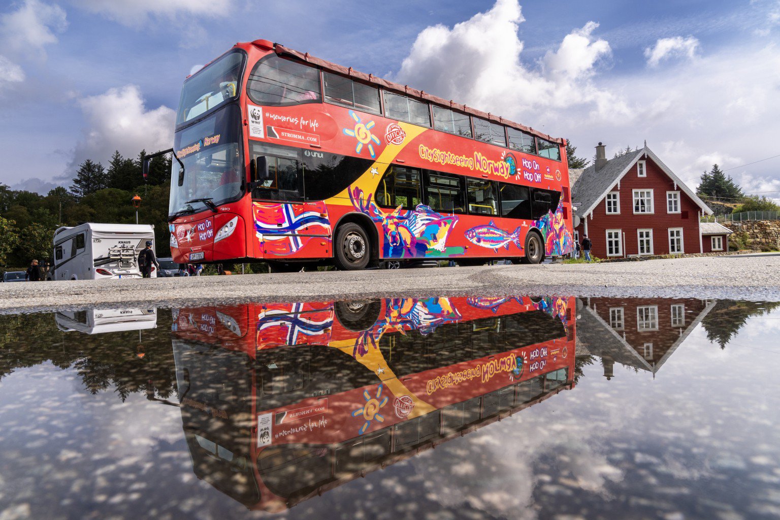 Hop-on-hop-off-Bus in Haugesund (24h-Ticket)