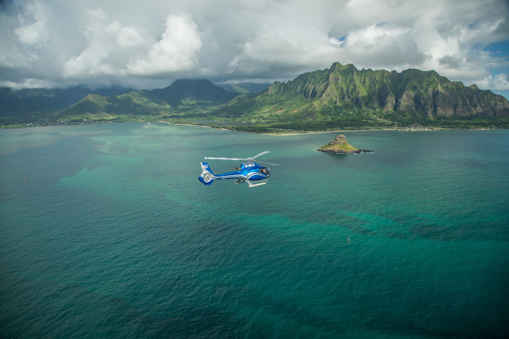 Rundflug über Oahuʻs Landschaften