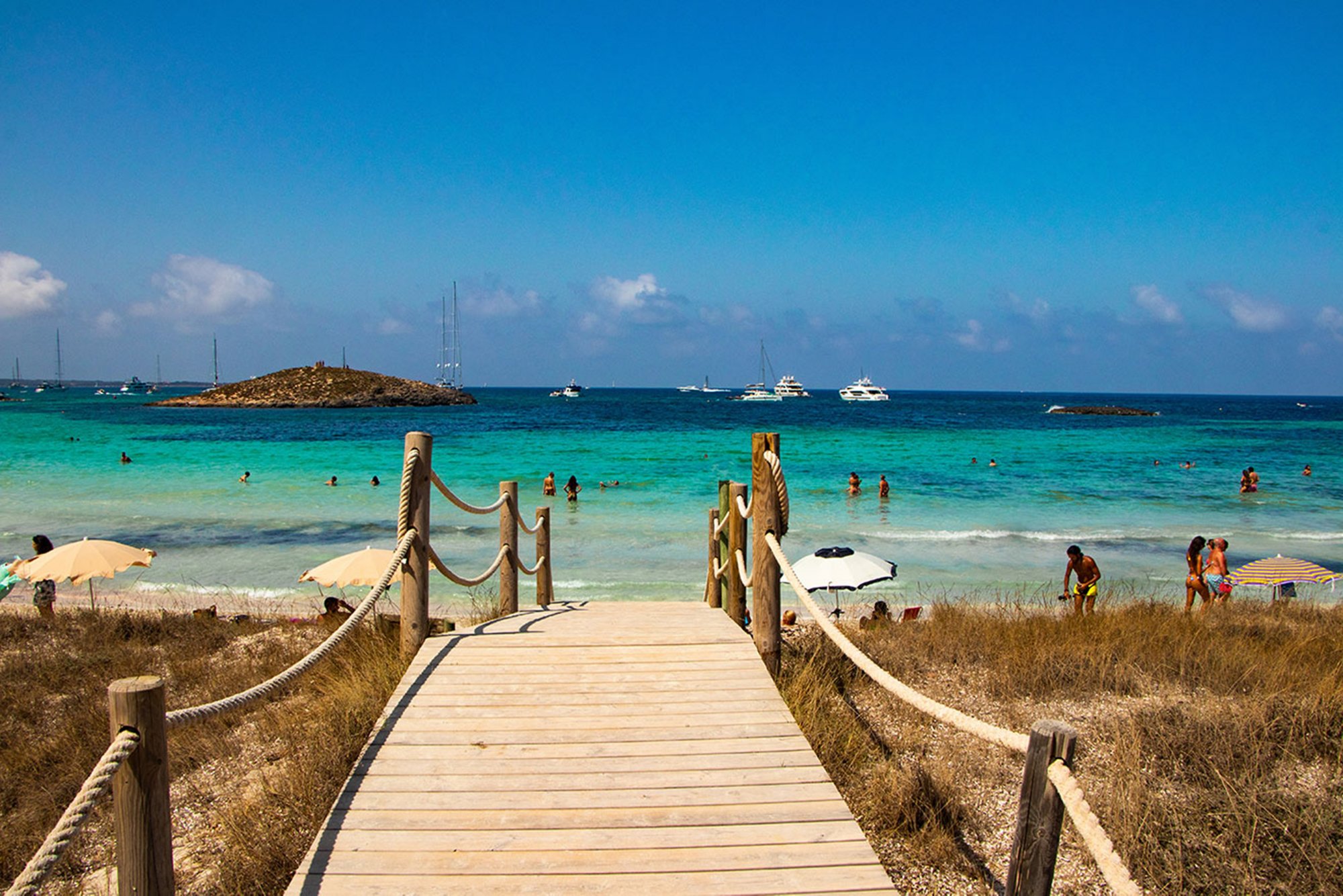 View to paradise island formentera