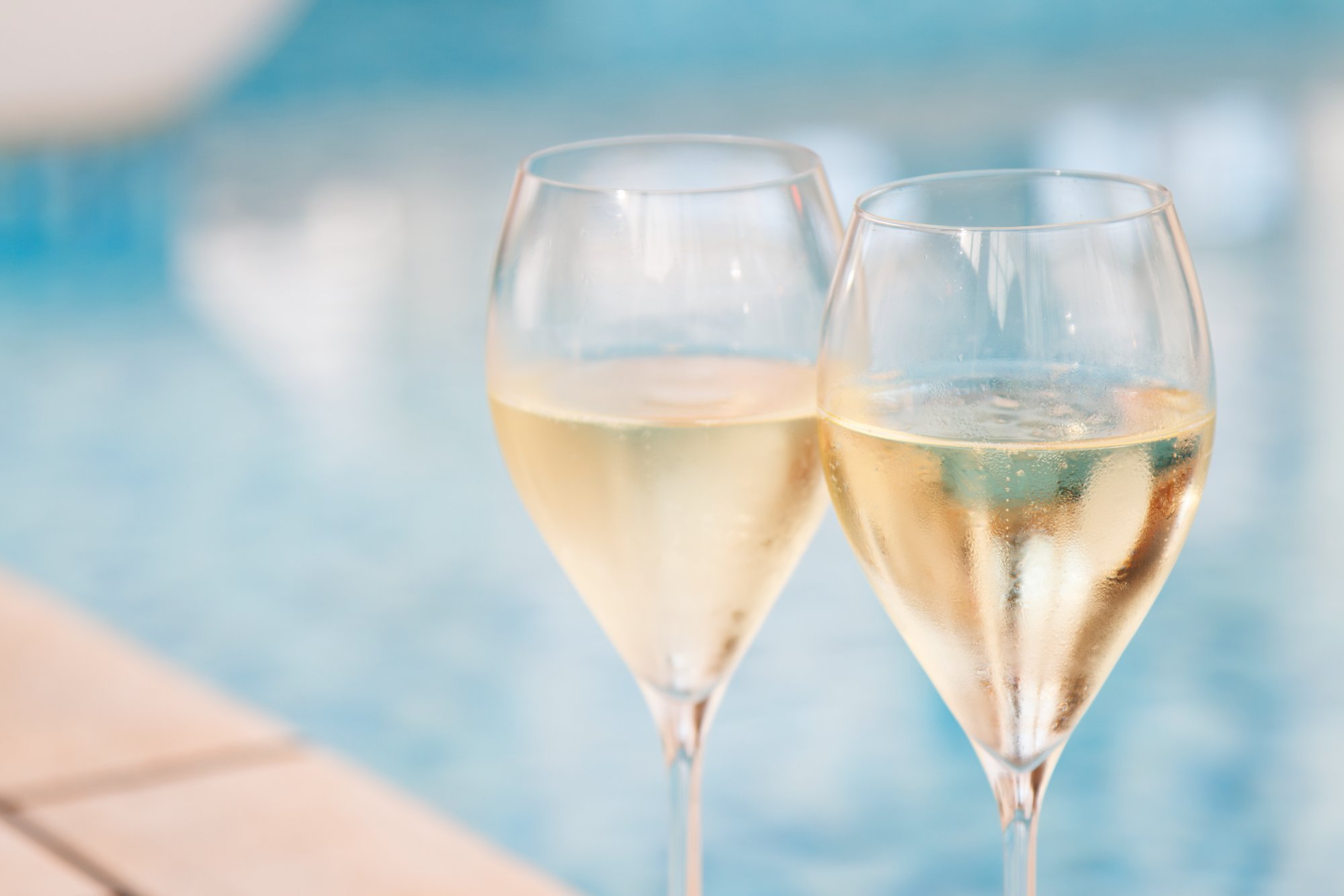 Champagner in Gläsern