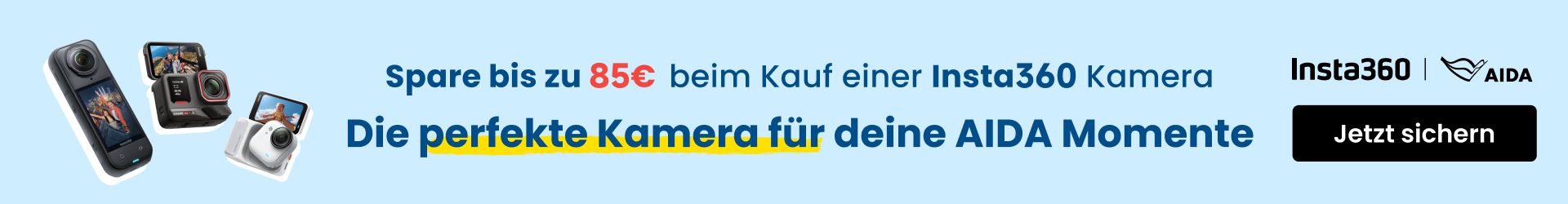 Insta360 die perfekte Kamera für deine AIDA Momente
