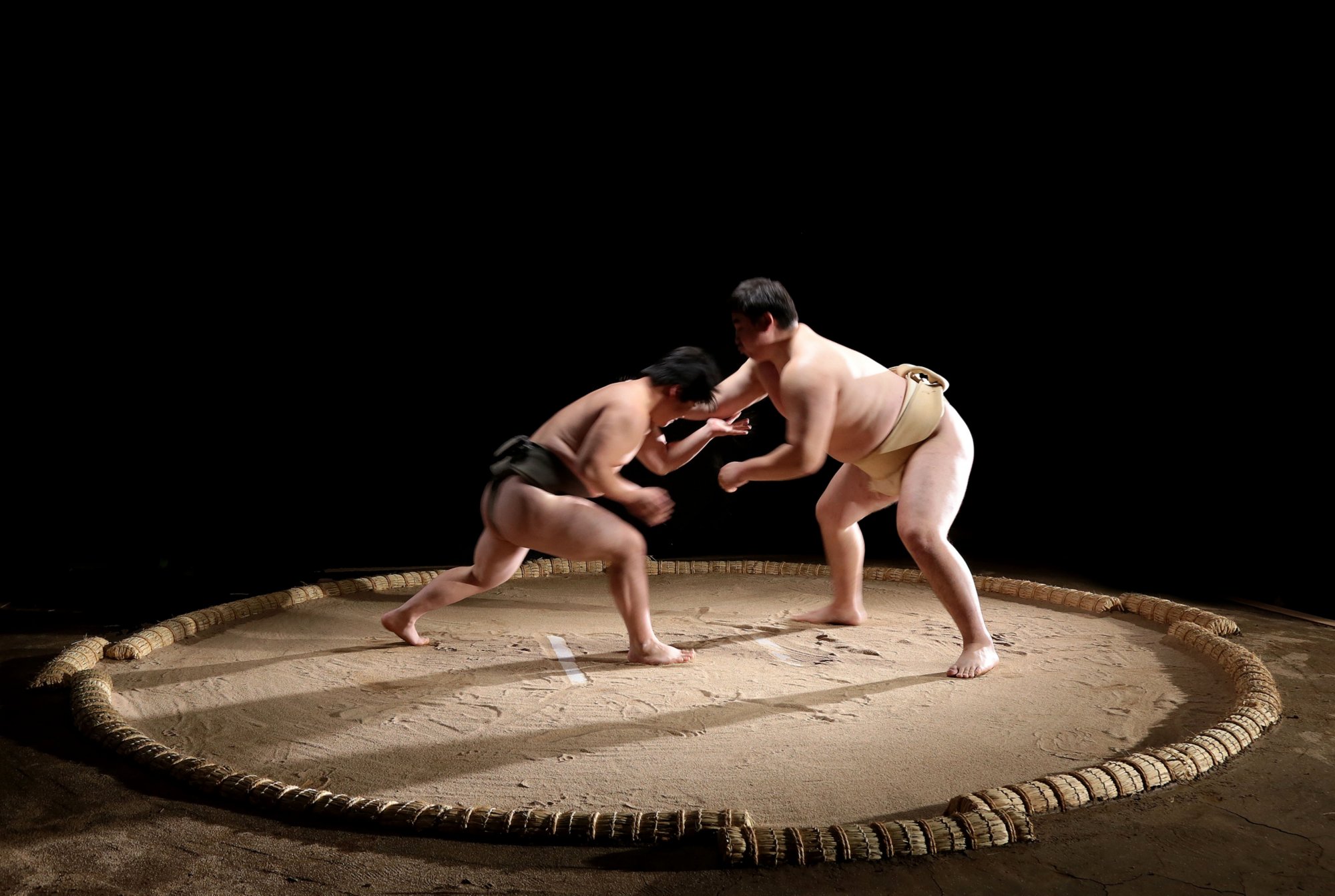 Sumo-Show mit Essen und Sumiyoshi-Schrein