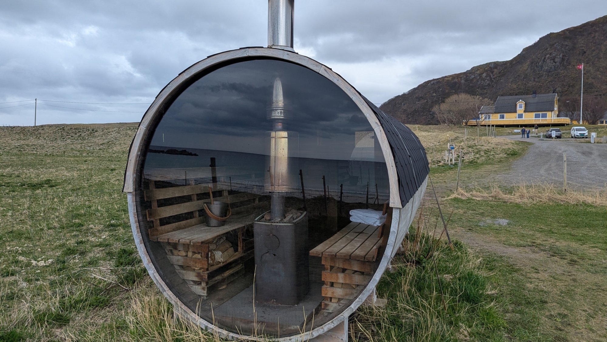 Saunaauszeit am Strand von Hov