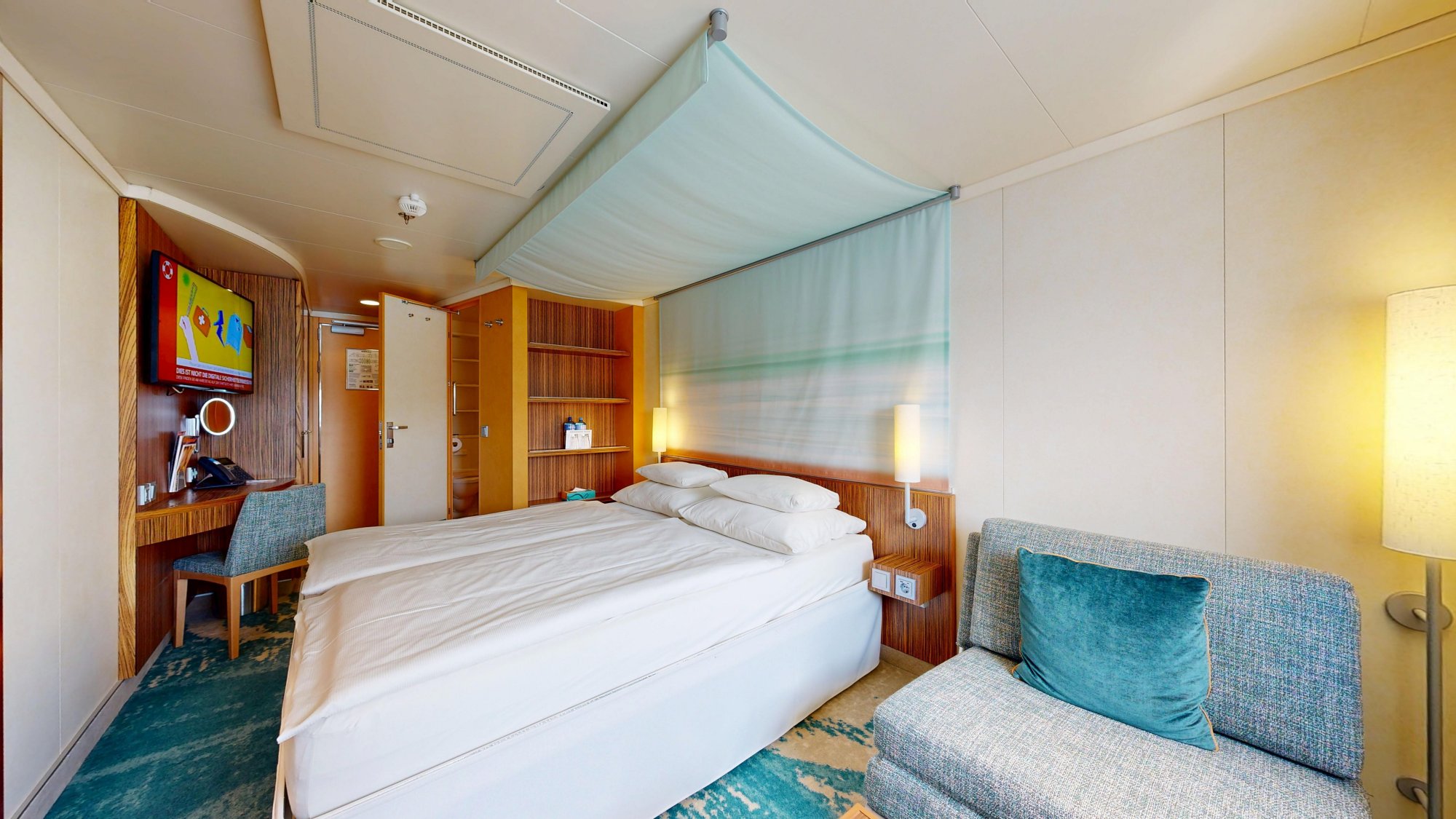 Meerblickkabine MB 4118 auf AIDAdiva