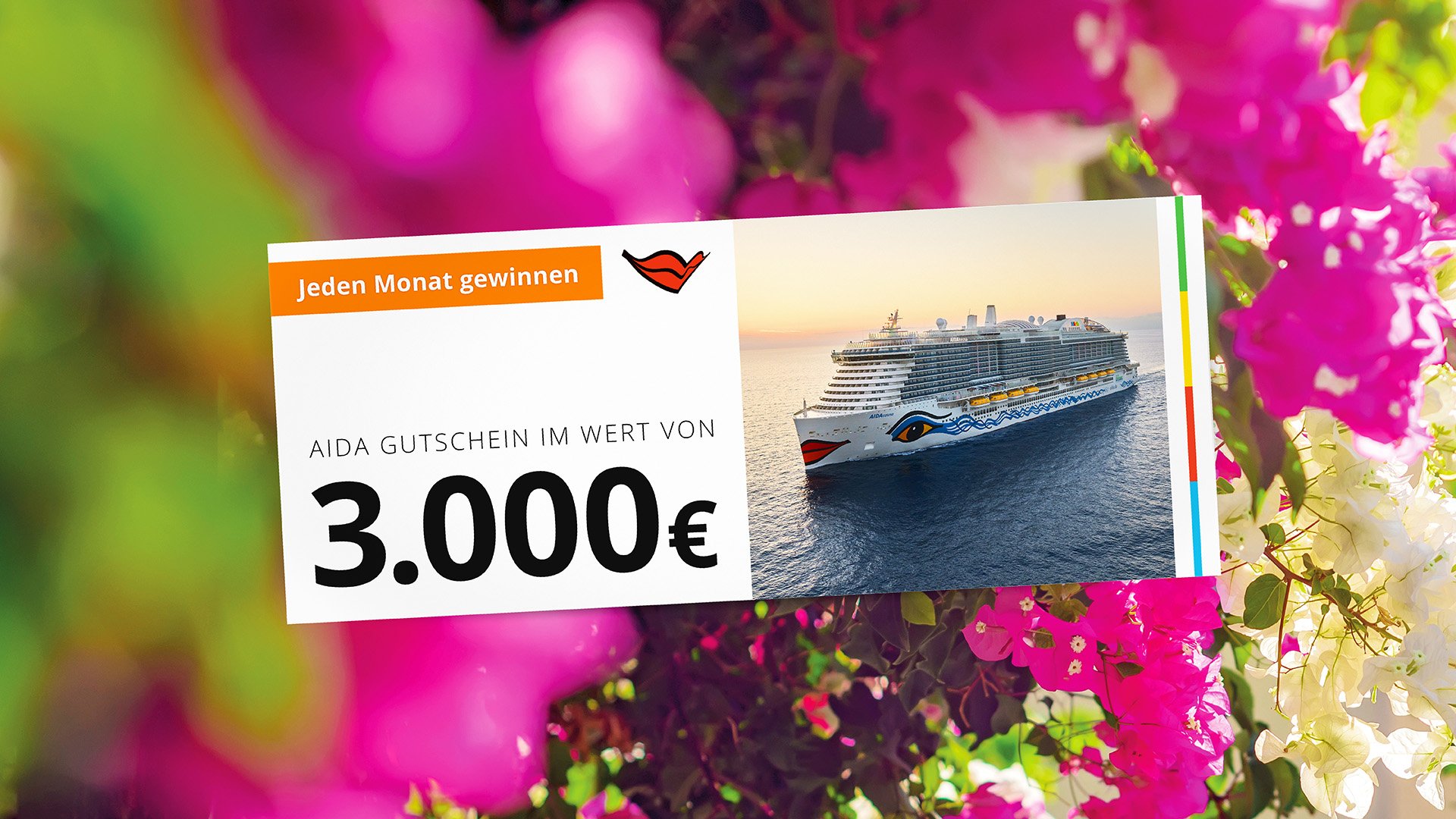 AIDA Gewinnspiel 3.000 €