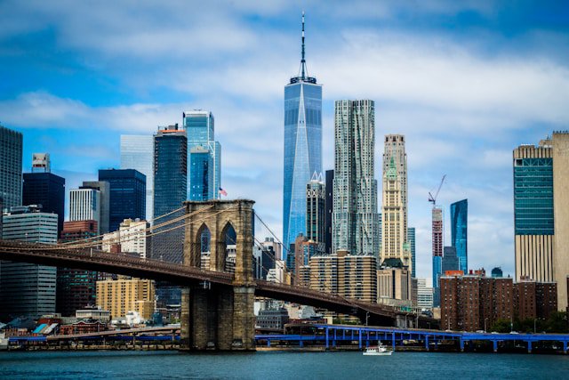 Brooklyn Bridge & Skyline von New York